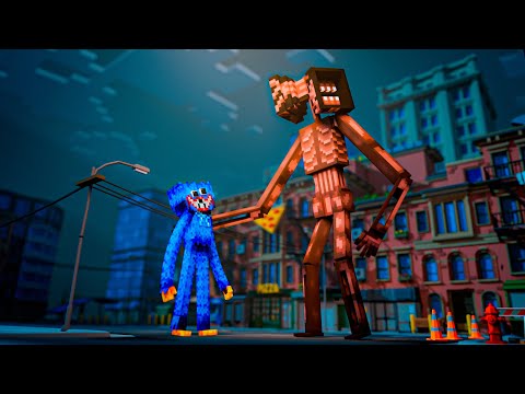 SIREN HEAD VS HUGGY WUGGY NO MINECRAFT !! ( TREVOR HENDERSON ) AVENTURA COM MODS