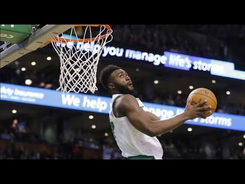 Jaylen Brown Throws Down a NASTY Dunk | Celtics vs. Trailblazers | 2.27.2019