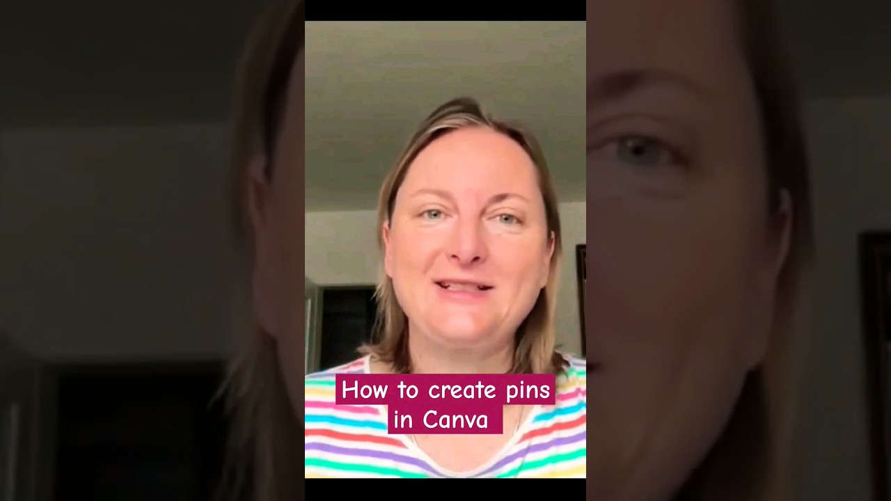 How can you easily create pins in Canva? See the whole video tutorial in the description