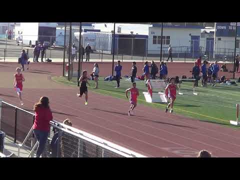FSB 200m Heat 2 vs Troy 3-14-18 - Los Alamitos Boys