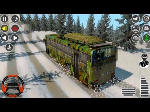 Us Military Coach Simulator 3D # Army bus driving game play video I love you army