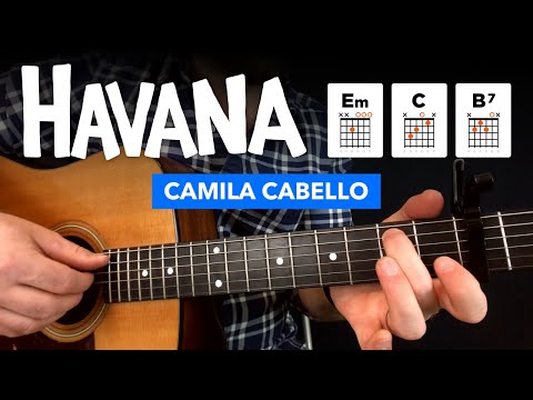 🎸 "Havana" easy guitar lesson w/ chords + fingerstyle tabs