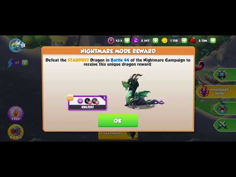 Complete Heroic Mode || Nightmare mode first look|| Cultist and Ribbon Dragon|| Dragon Mania legends