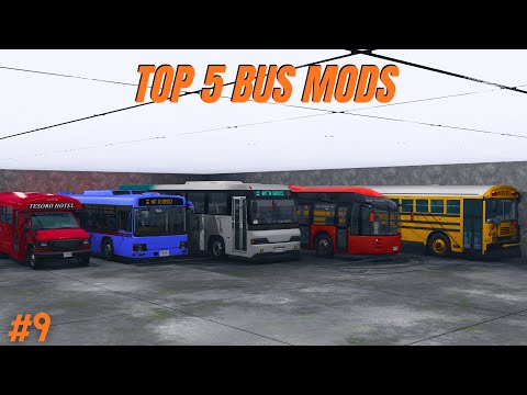 TOP 05 BUS MODS BEAMNG DRIVE | + LINKS #9