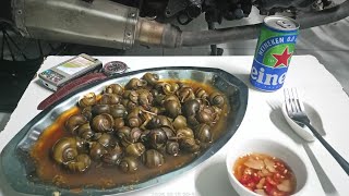 Lần đầu nấu đĩa ốc to tướng lủm! #amazing #food #amthuc #monngon #mukbang