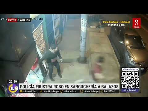 A balazos, Policía frustra robo en restaurante y detiene a ladrón