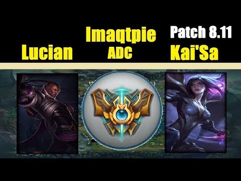 Imaqtpie | LUCIAN vs KAI`SA | LUCIAN ADC | Challenger Gameplay | Patch 8.11