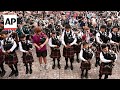 Bagpipers claim world record with AC/DC's 'It's a Long Way to the Top'