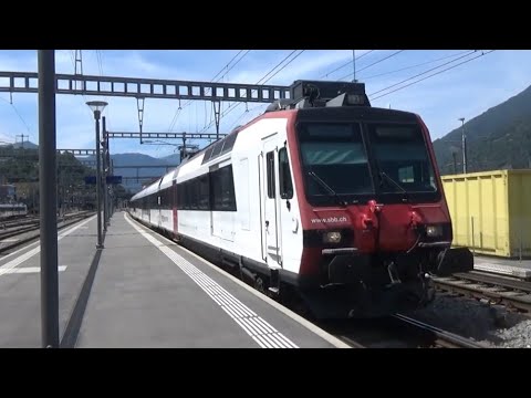 SBB RBDe 560 Domino abfahrt in Bellinzona
