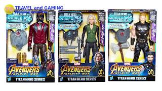 Avengers Infinity War Star-Lord Black Widow Thor Toys Collection - Titan Hero Power FX