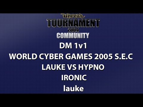 UT2004 DM 1v1 - WCG 2005 SEC - lauke vs hypno - Ironic - lauke