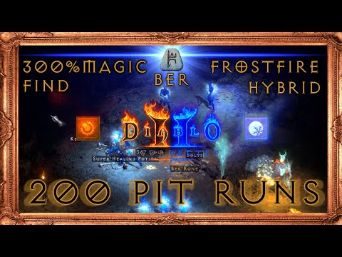 Diablo 2 Resurrected (D2R) - 200 Pit Runs Drop HIGHLIGHTS [High Runes, Skillers + INSANE Uniques]