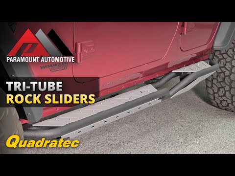 Paramount Automotive Gen 2 Tri-Tube Rock Sliders for Jeep Wrangler