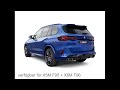 Video: Akrapovic Slip-On Line Titan Sportauspuff-Komplettanlage ab OPF BMW X5 M Competition F95 + X6M F96 ab 2024