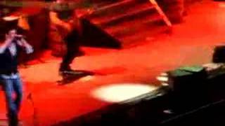 Troy Gentry dancing during "Hell Yeah!"