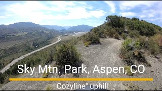 "Cozyline" trail ride uphill, abridged.