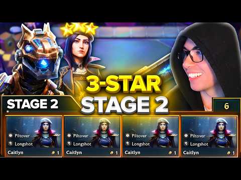 I Highrolled 9 Copies of Caitlyn on STAGE 2... So I UNLOCKED T-HEX! | TFT Set 16