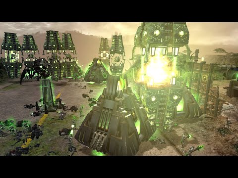 Black Templars vs Necrons - Survival - Unification Mod - Warhammer 40K Dawn Of War Soulstorm