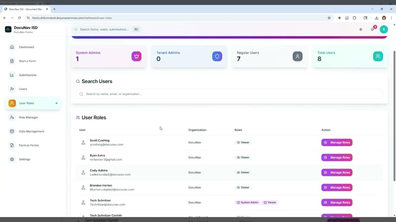 DocuNav Forms Product Demo