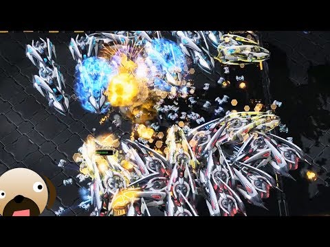 MASS CARRIERS VS MASS CARRIERS CO OP Units Free For All - Starcraft 2 Mod