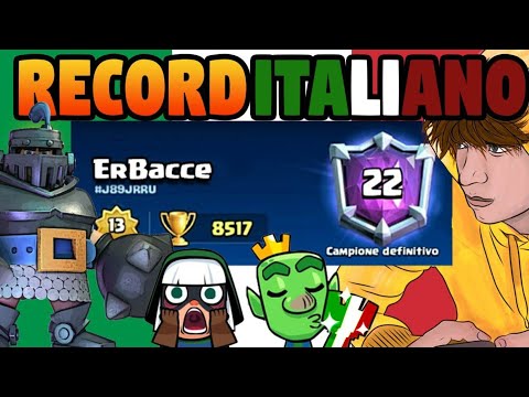 HO FATTO IL RECORD ITALIANO 🇮🇹 8517 COPPE🏆🥇PARTITE CONTRO I PRIMI AL MONDO!😱 CLASH ROYALE ITA