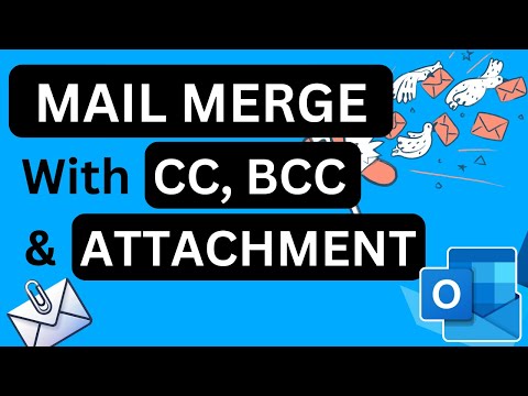 📧 Mail Merge with Custom Subjects, CC/BCC & Attachments in Outlook!