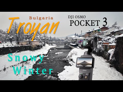 Snowy Winter in Troyan, Bulgaria | DJI Pocket3