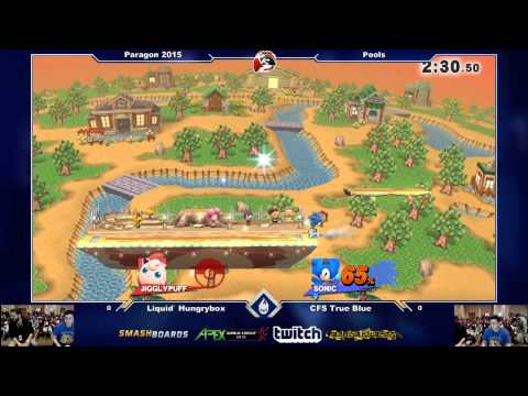 Paragon Orlando 2015 - Pools - Liquid`Hungrybox (Jigglypuff/Villager) vs. CFS | True Blue (Sonic) -