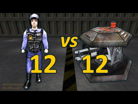 12 Security Guards vs 12 Automatic Turrets - Even Numbers - Half-Life Retro Battles