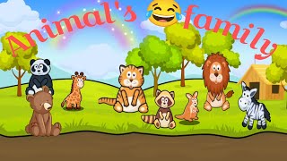 Welcome to the Animal’s 😂 Family Zoo Party! Animals family #cuteanimal