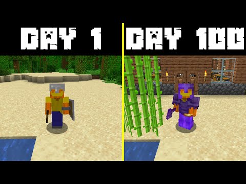Surviving 100 days in Hardcore Minecraft