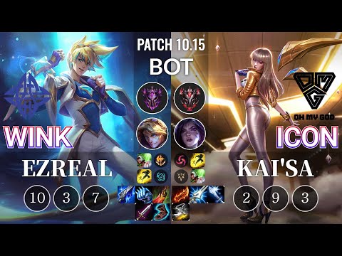 ES Wink Ezreal vs OMG icon Kai'Sa Bot - KR Patch 10.15