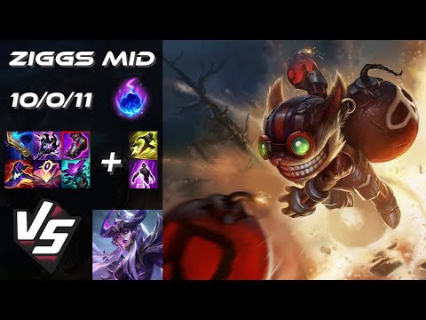 MID Ziggs vs Syndra - EU Challenger Patch 25.19