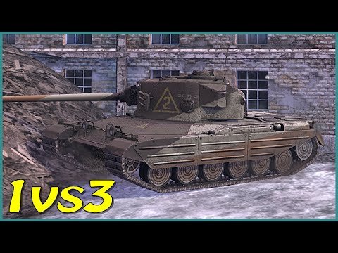 WOT Blitz 1v3 / Chimera Phantom / 4 frags / 5.9k dmg