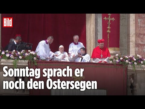 Der letzte Auftritt von Papst Franziskus