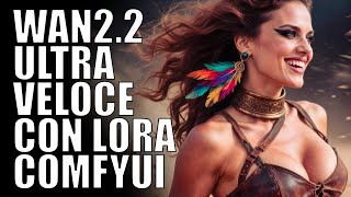 Guida WAN2.2 con GENERAZIONE ULTRAVELOCE // LoRa Lightx2v, Pusa, GGUF, Sage Attention, ComfyUI