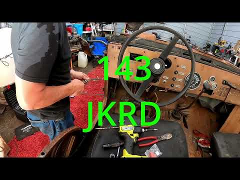 Re wiring a CJ-5 using an Amazon harness.