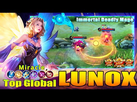 Immortal Deadly Mage Lunox Perfect Gameplay by Miracle ~ Mobile Legends