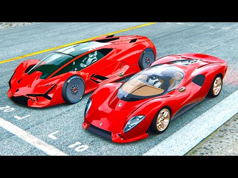 De Tomaso P72 2022 vs Lamborghini Terzo Millennio at Mugello GP