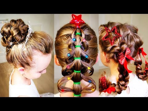 7 Christmas hairstyles! 7 Simple Holiday Hairstyles...