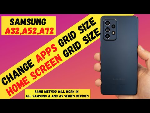 How To Change Home & App Grid Size On Samsung A32,A52,A72 | Make Bigger or Smaller Icons