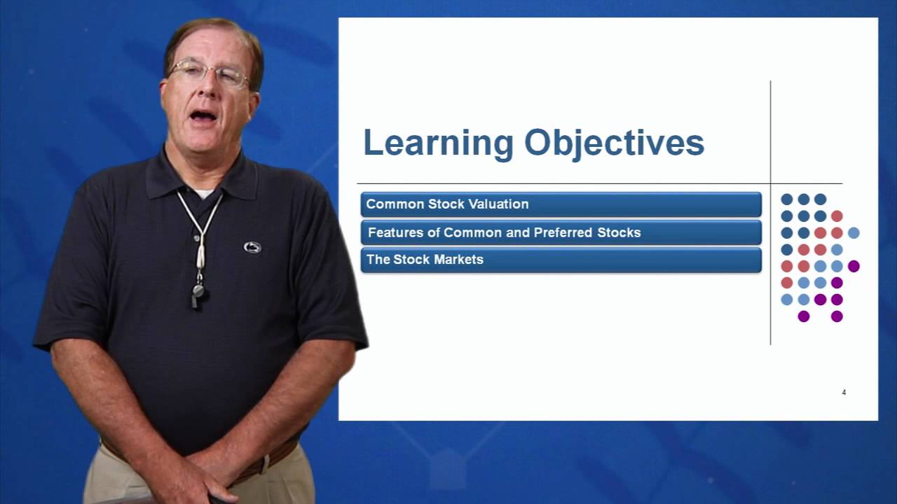 Session 08: Objective 1 - Common Stock Valuation