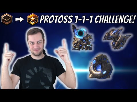 Bronze to Grandmaster Protoss 1-1-1 CHALLENGE #1 StarCraft 2
