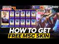 HOW TO GET FREE MSC SKINS FOR FREE BAXIA MSC PASS SKIN EVENT