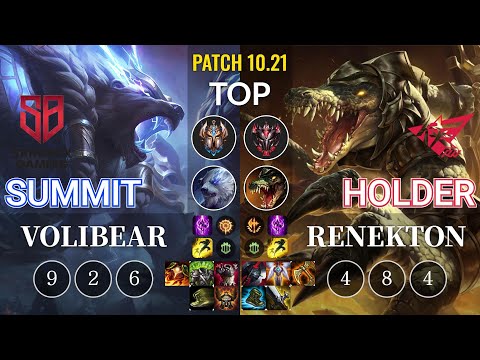 SB Summit Volibear vs RW Holder Renekton Top - KR Patch 10.21