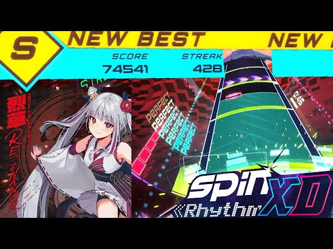 Spin Rhythm XD- Rekka Resonance by REDALiCE vs Kobaryo [70 difficulty]- XD Difficulty, S Rank!!!!!!!