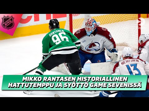 Mikko Rantasen historiallinen hattutemppu ja syöttö | Dallas–Colorado, Game Seven