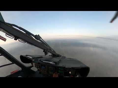 Alaskan Jet Flyby  - IFR  EC135 Helicopter @ 8000ft