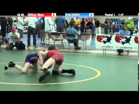 FILA Cadet 46 KG William Moss vs. Drew Mattin