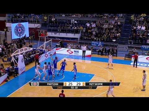 ABA Liga 2014/15, Round 07 match: Partizan NIS - MZT Skopje Aerodrom